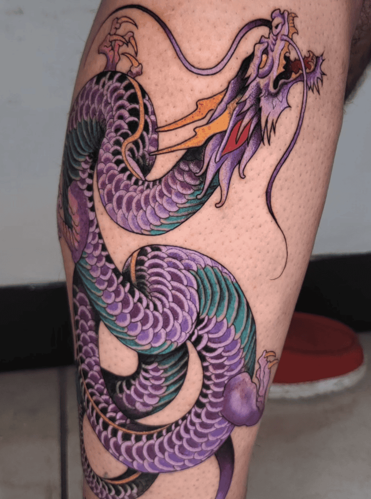 Purple Dragon Tattoo