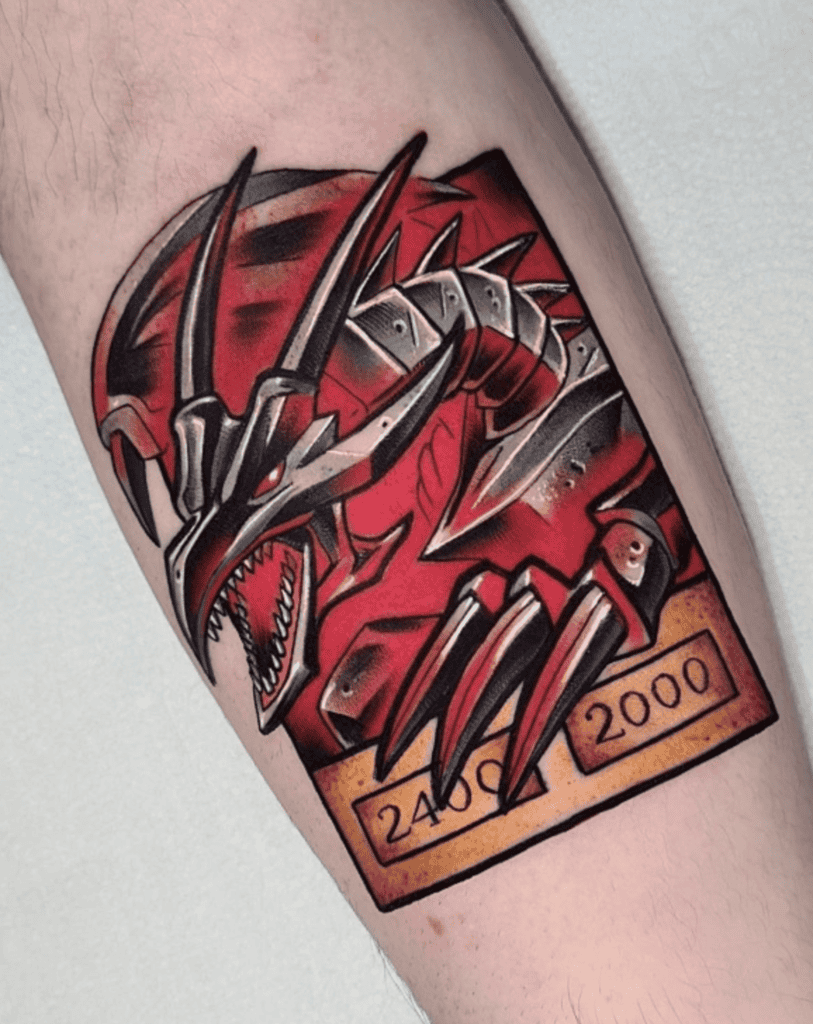 Red-Eyes Black Dragon Card Yu-Gi-Oh! Tattoo