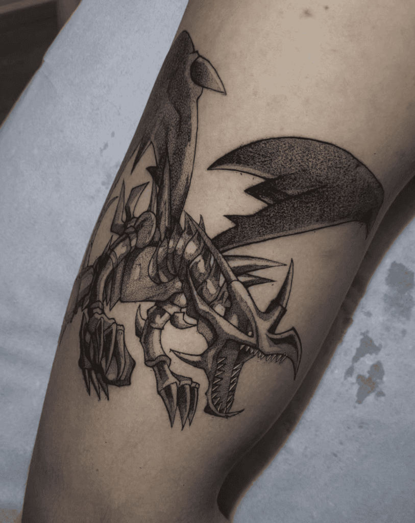 Red-Eyes Black Dragon Classic Yu-Gi-Oh! Tattoo