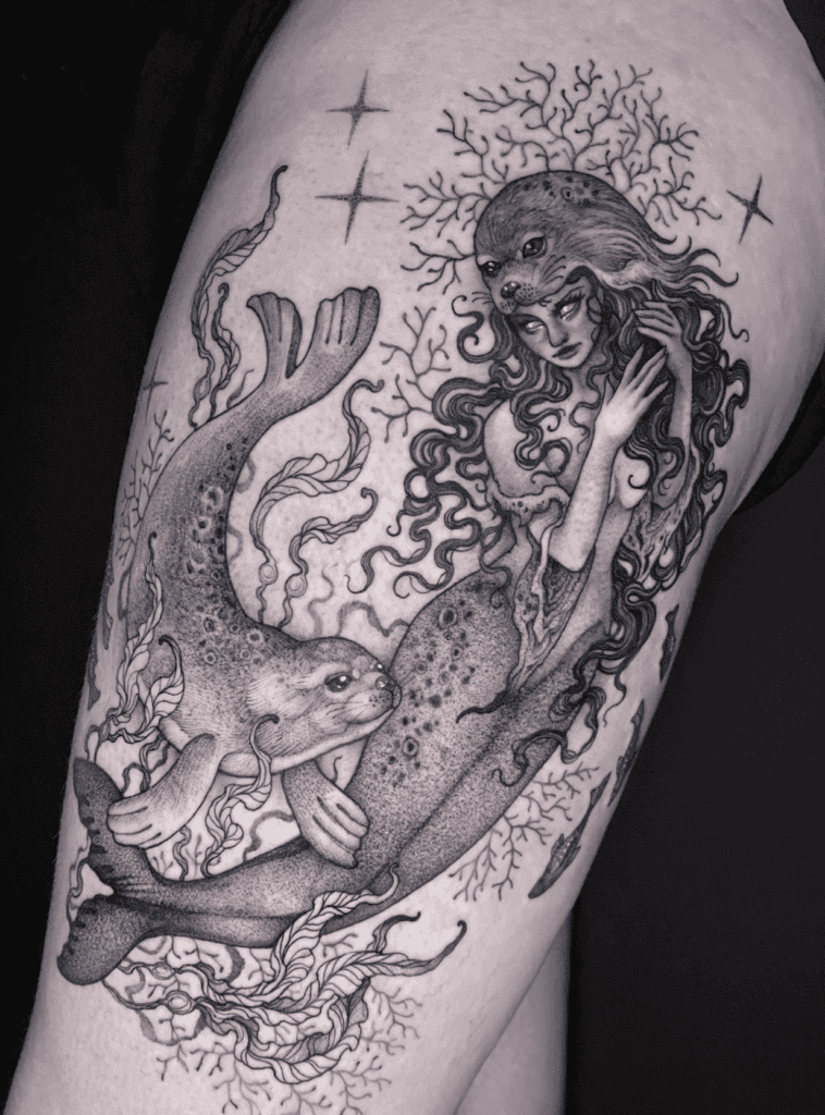 Selkie Celtic Mythology Tattoo