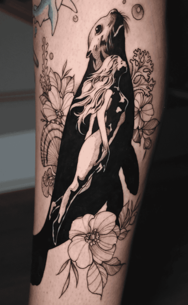 Selkie Seal Celtic Mythology Tattoo