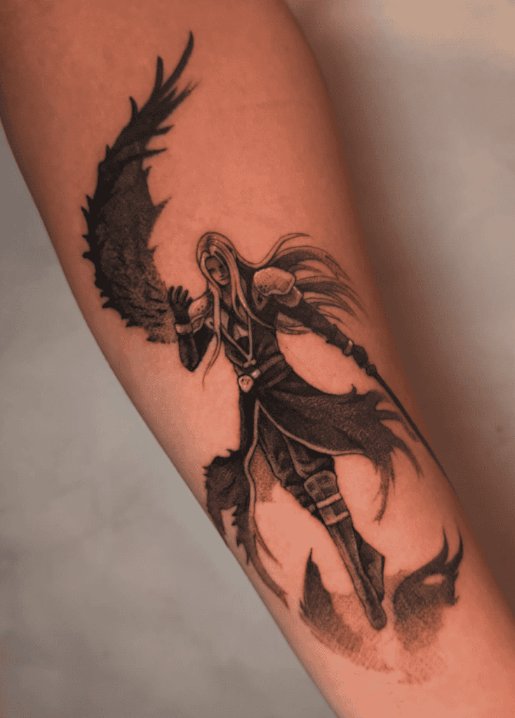 Sephiroth Wing Final Fantasy Tattoo