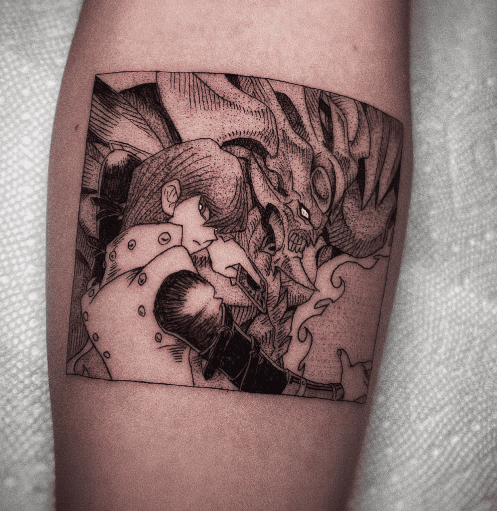 Seto Kaiba Obelisk Yu-Gi-Oh! Tattoo