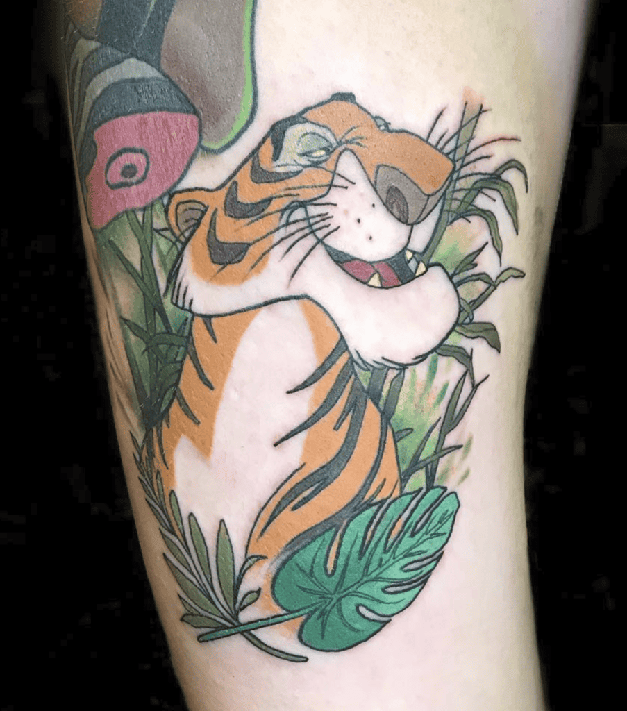 Shere Khan Grass Tiger Tattoo