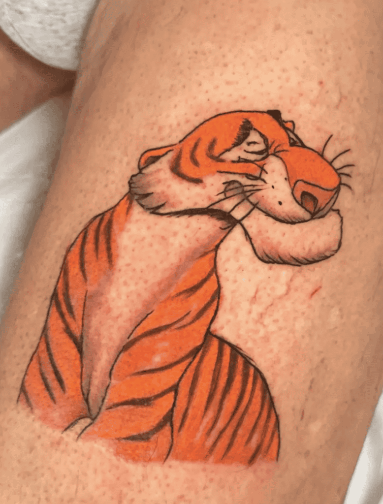 Shere Khan Smile Tiger Tattoo