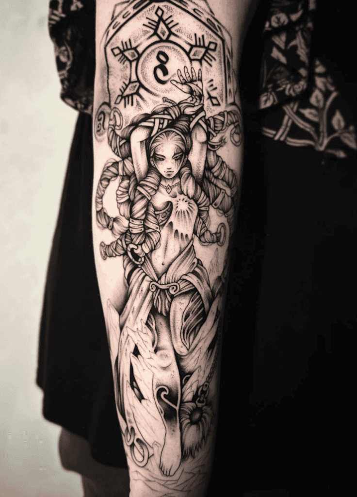 Shiva Final Fantasy Tattoo