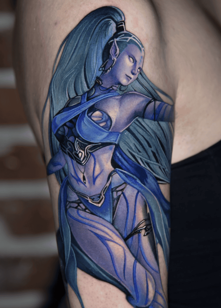 Shiva Ice Final Fantasy Tattoo