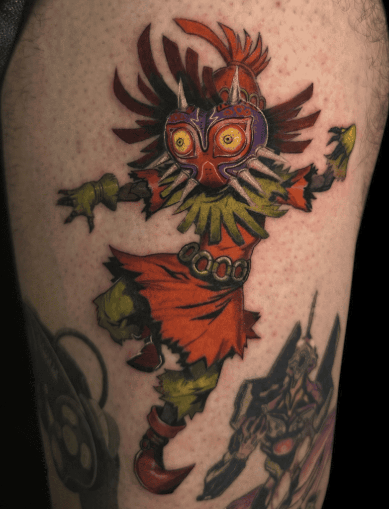 Skull Kid:Majora Dance Legend of Zelda Tattoo