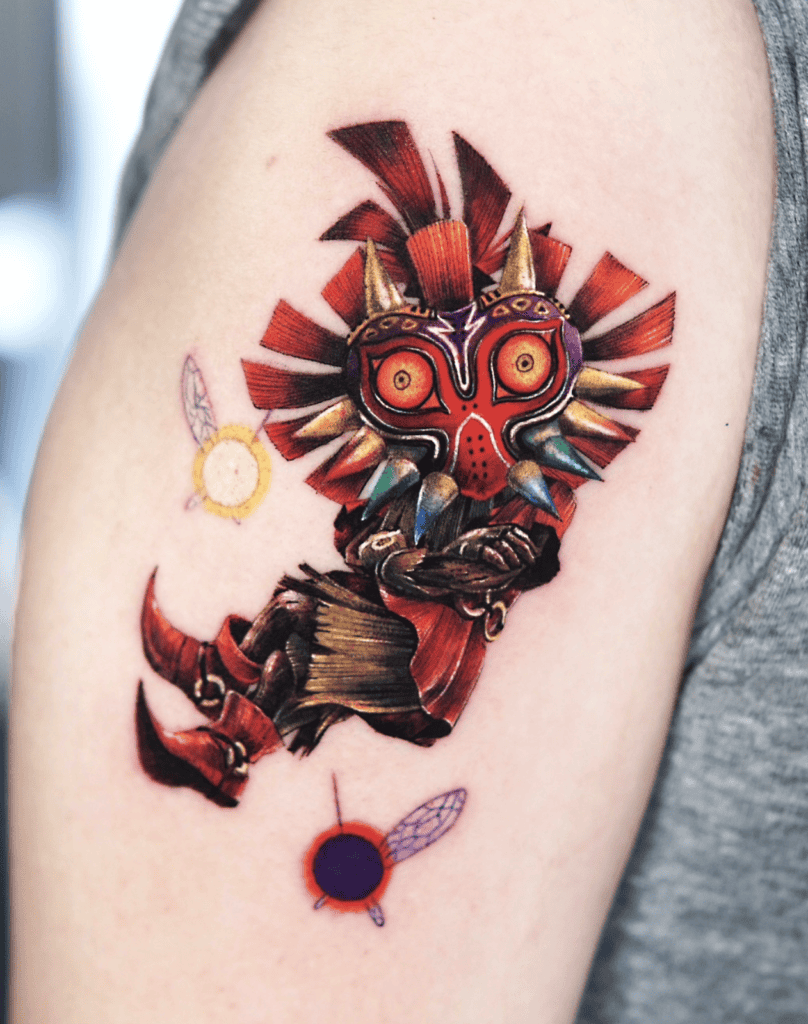 Skull Kid:Majora Float Legend of Zelda Tattoo