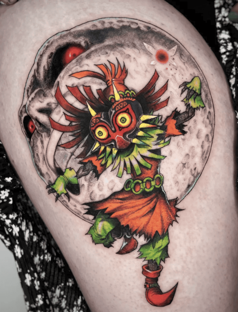 Skull Kid:Majora Moon Legend of Zelda Tattoo