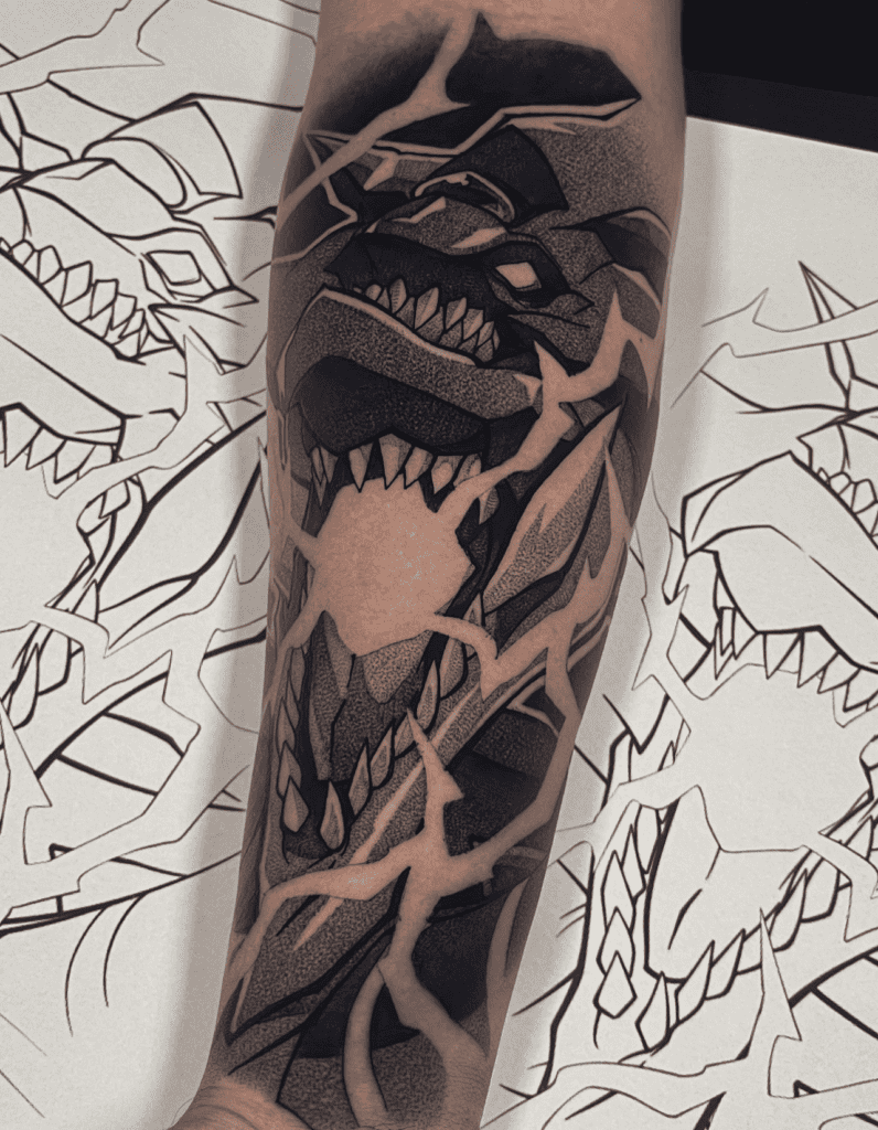 Slifer the Sky Dragon Attack Yu-Gi-Oh! Tattoo