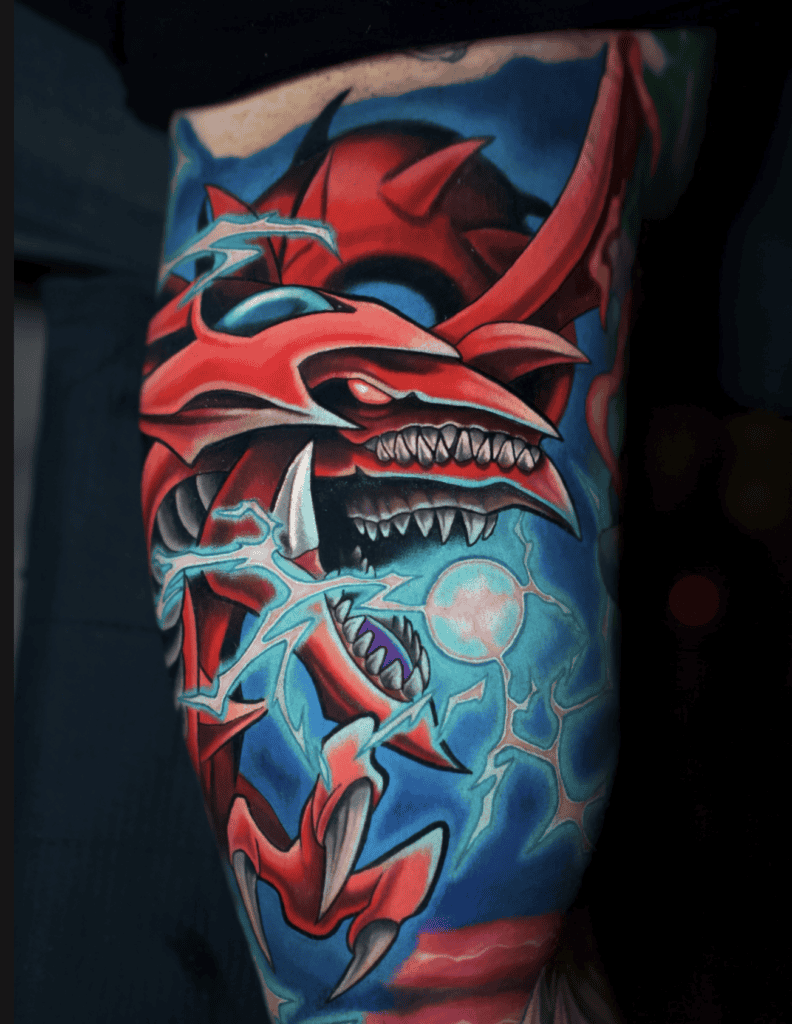 Slifer the Sky Dragon Beam Yu-Gi-Oh! Tattoo