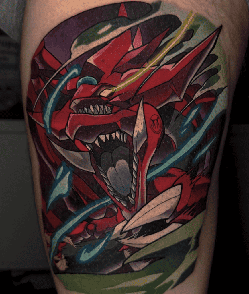 Slifer the Sky Dragon Fierce Yu-Gi-Oh! Tattoo