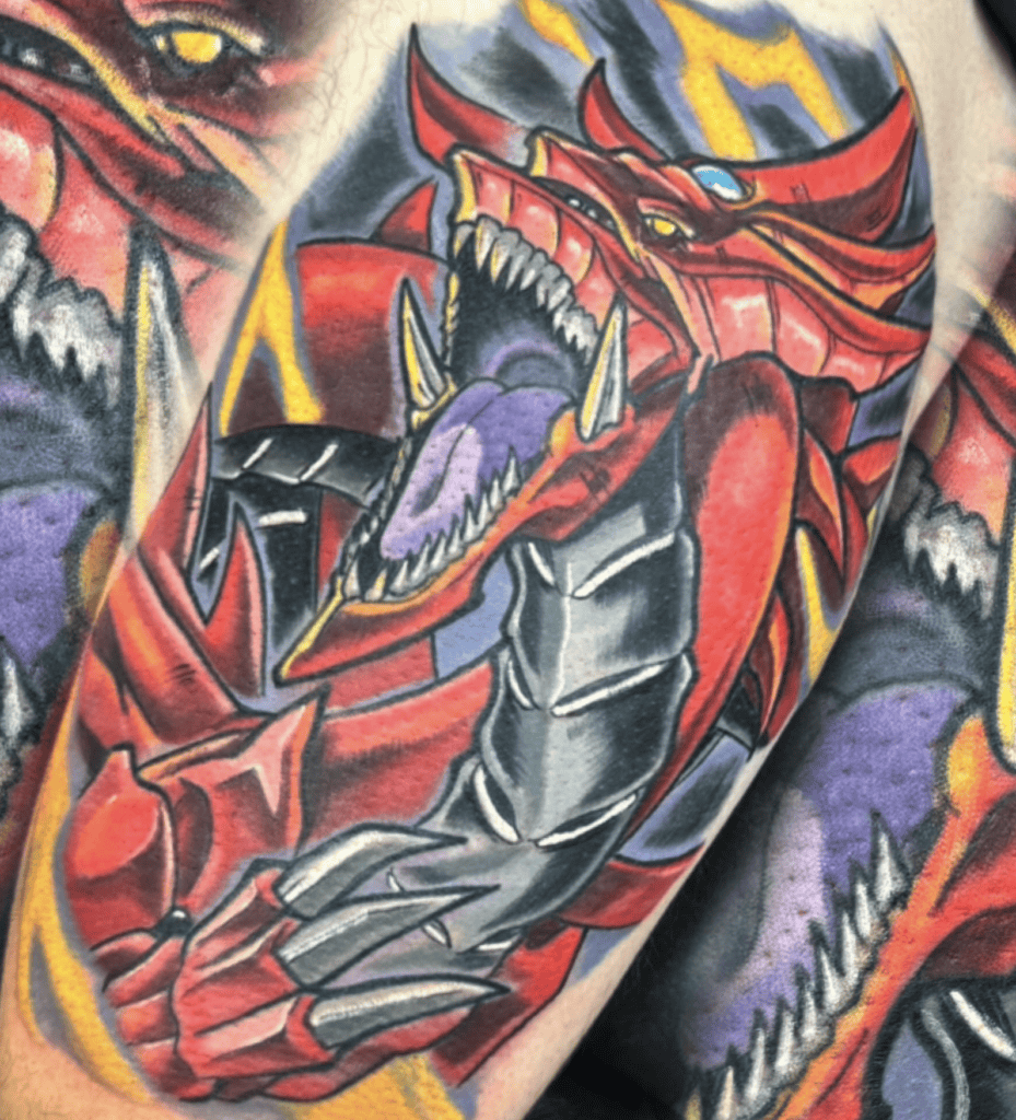 Slifer the Sky Dragon Roar Yu-Gi-Oh! Tattoo