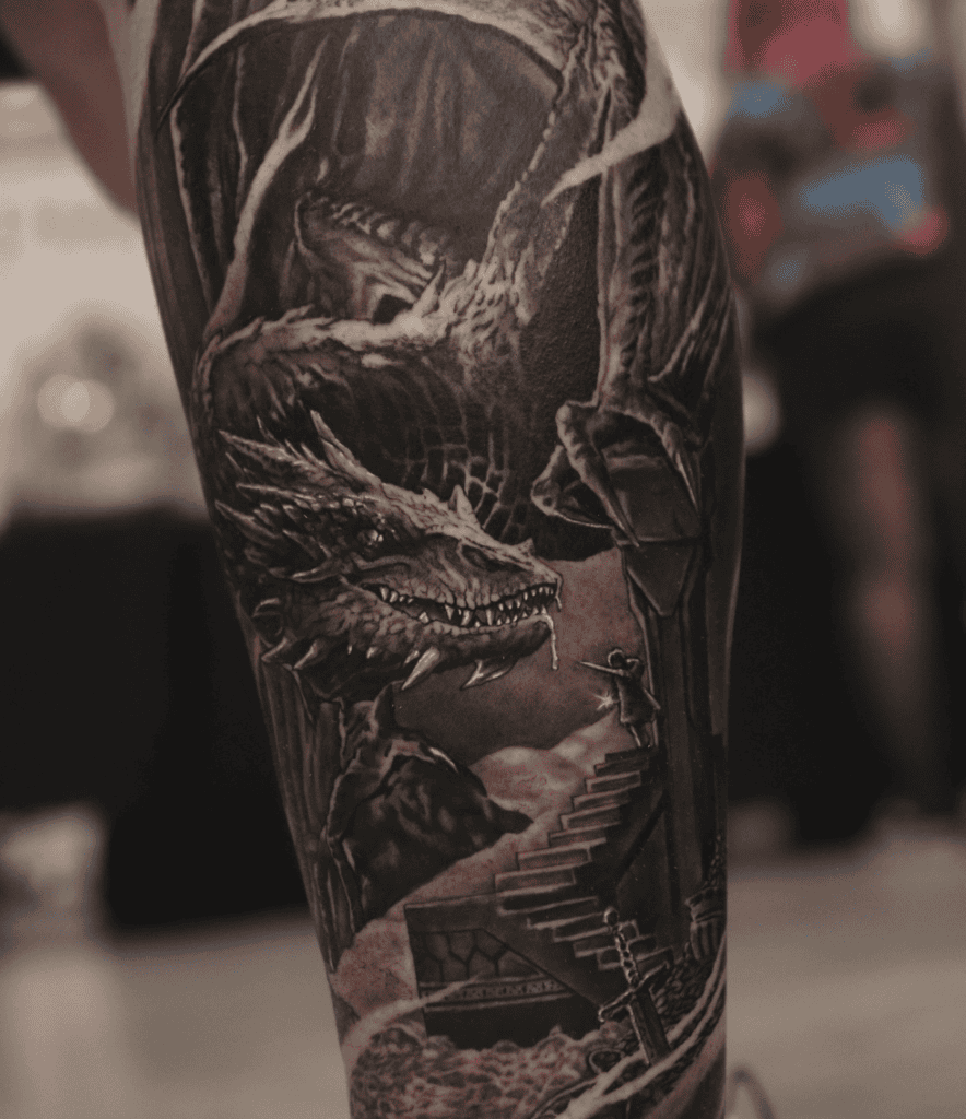 Smaug Hobbit Dragon Tattoo