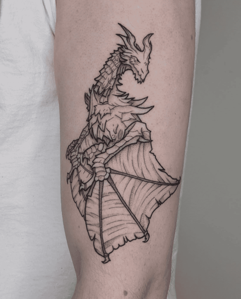 Soulsborne Dragon Tattoo