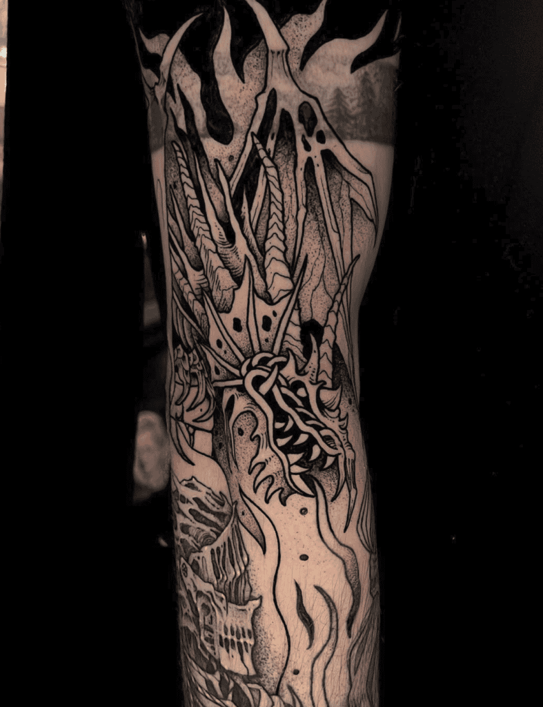 Soulsborne Wveryn Dragon Tattoo