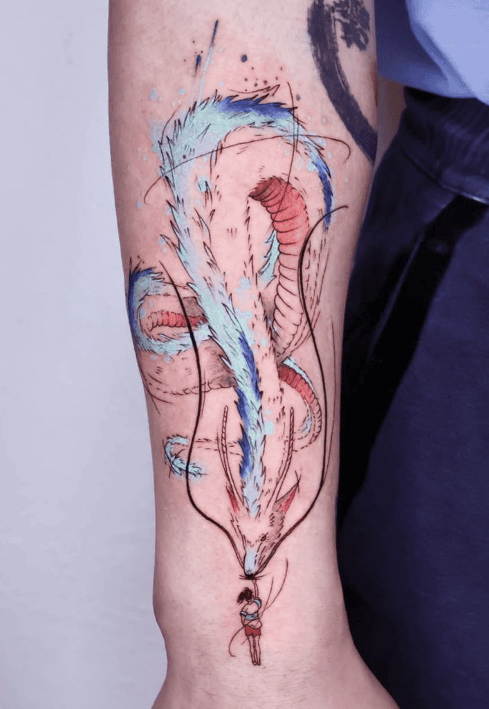 Spirited Away Chiroro Dragon Tattoo