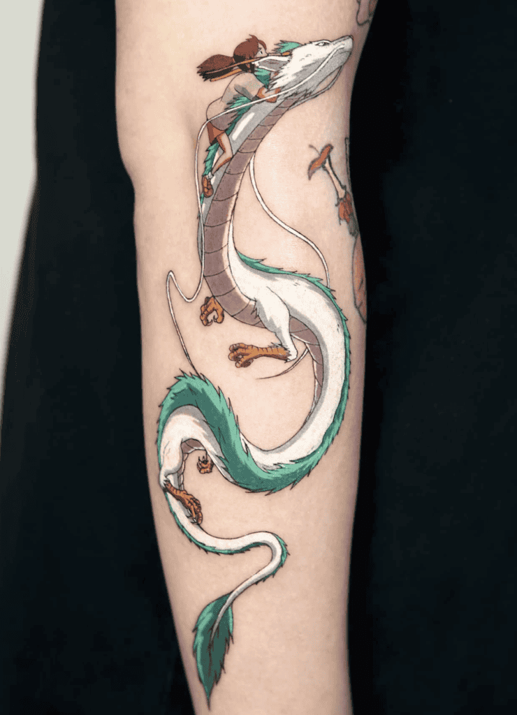 Spirited Away Haku Dragon Tattoo