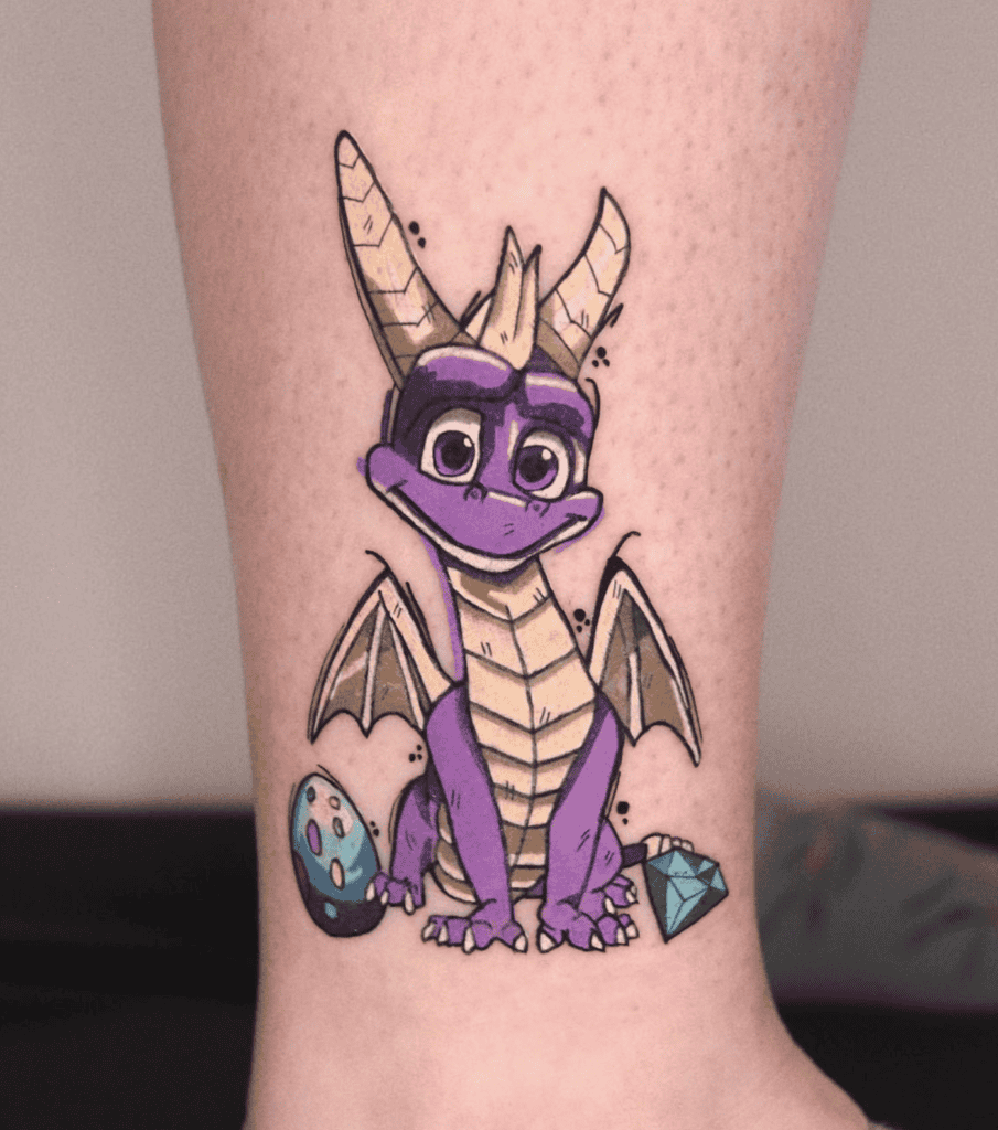 Spyro the Dragon Egg Tattoo