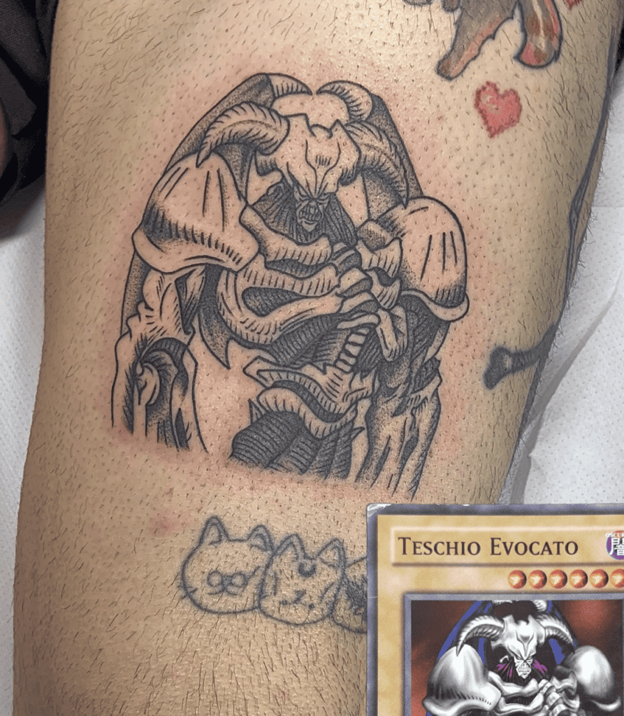Summoned Skull Card Yu-Gi-Oh! Tattoo