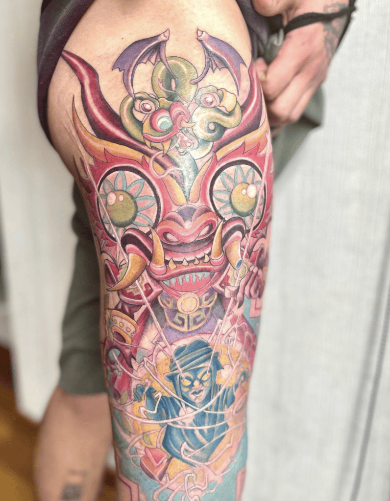 Supay Colour Inca Mythology Tattoo