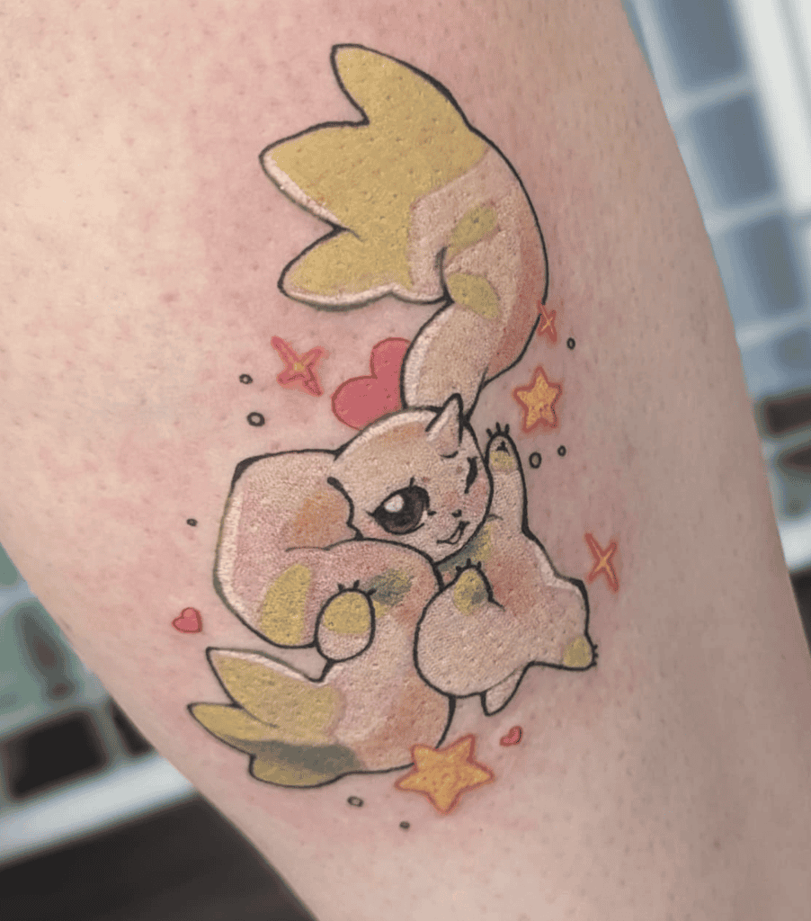Terriermon Cute Digimon Tattoo