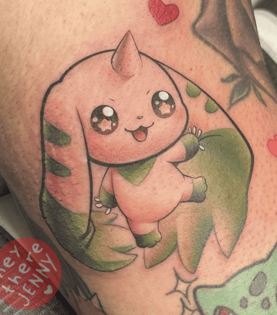 Terriermon Digimon Tattoo