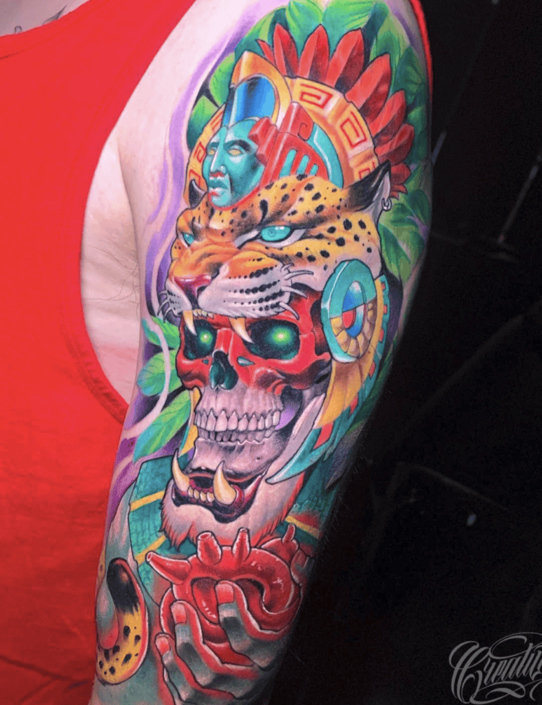 Tezcatlipoca Diety Aztec Mythology Tattoo