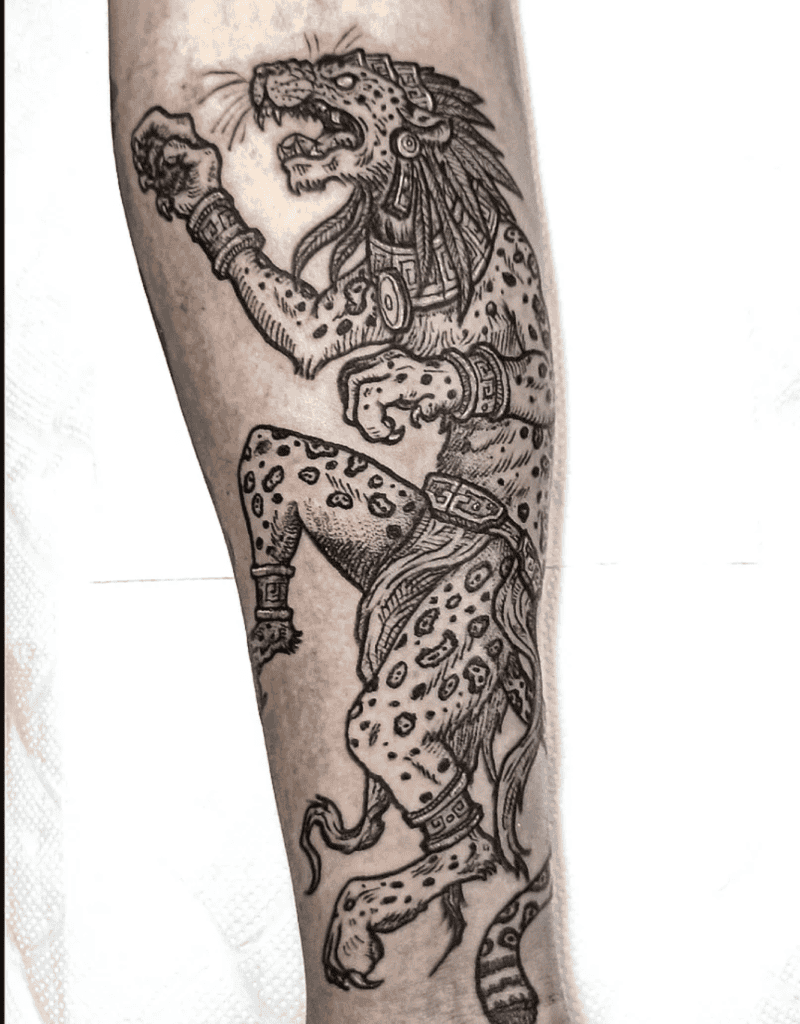 Tezcatlipoca Jaguar Aztec Mythology Tattoo