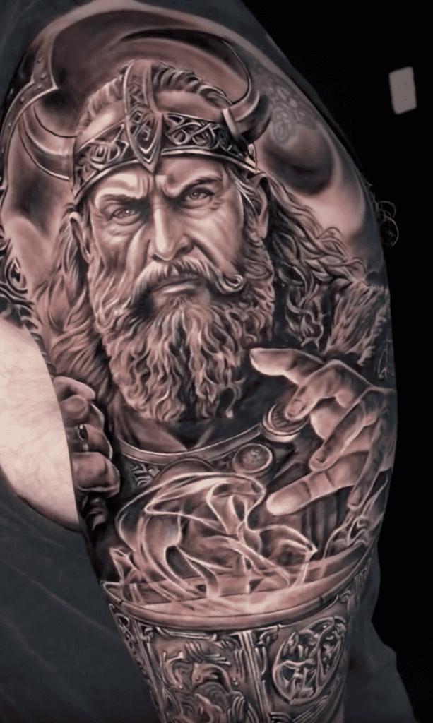 The Dagda Celtic Mythology Tattoo