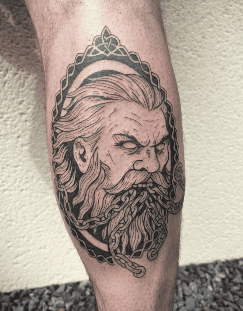 The Dagda God Celtic Mythology Tattoo