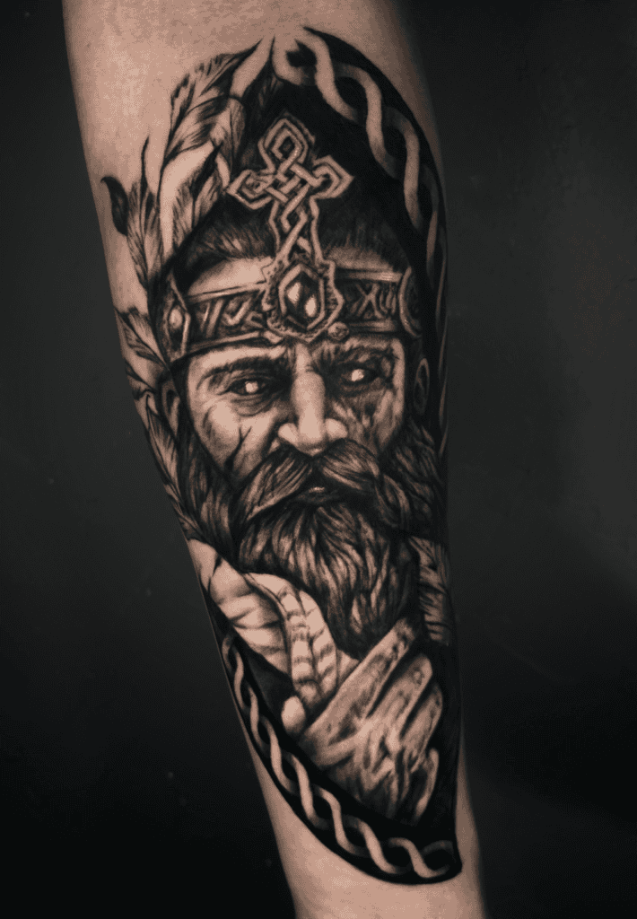 The Dagda Helmet Celtic Mythology Tattoo