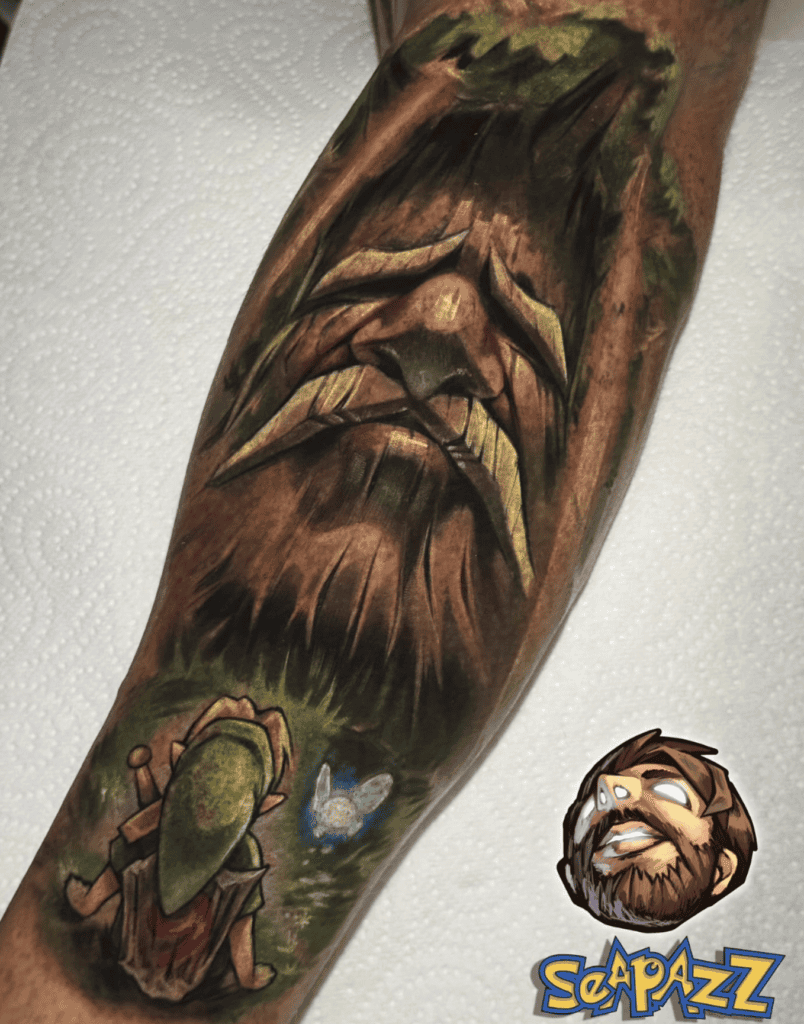 The Great Deku Tree OOT Legend of Zelda Tattoo