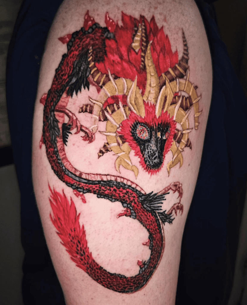 The Legend of Zelda Demon Dragon Tattoo