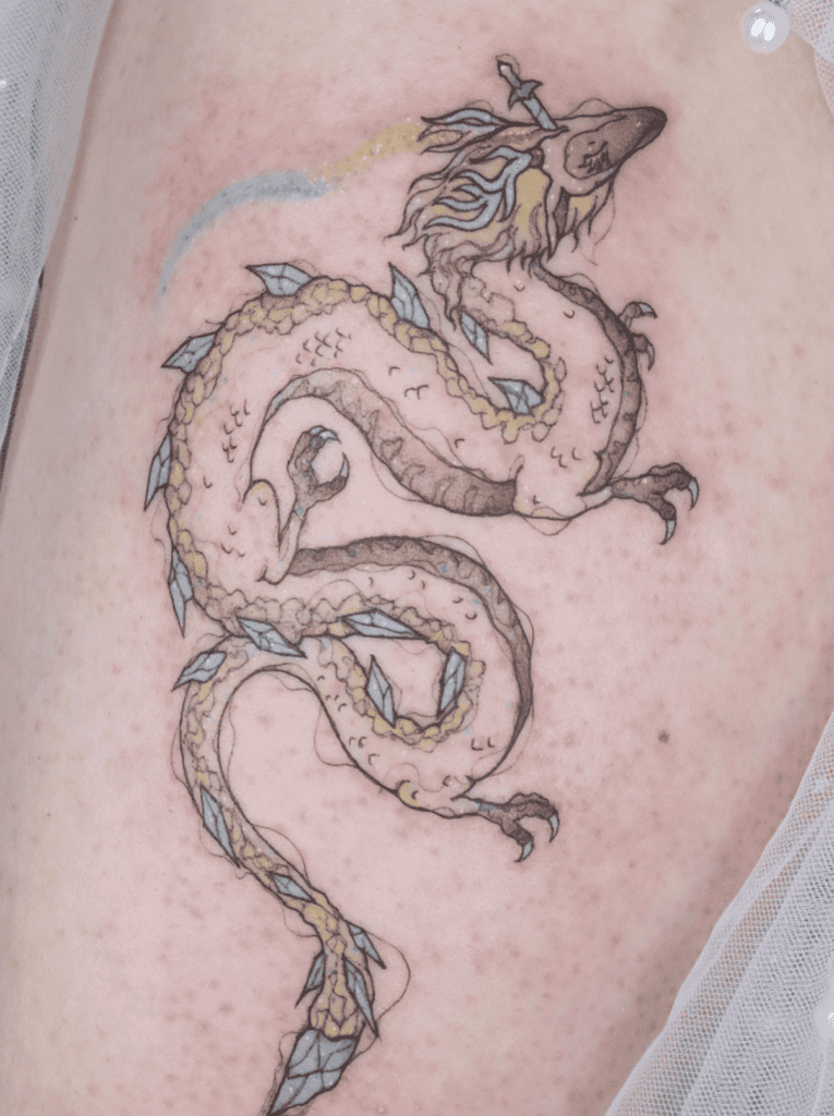The Legend of Zelda Light Dragon Tattoo