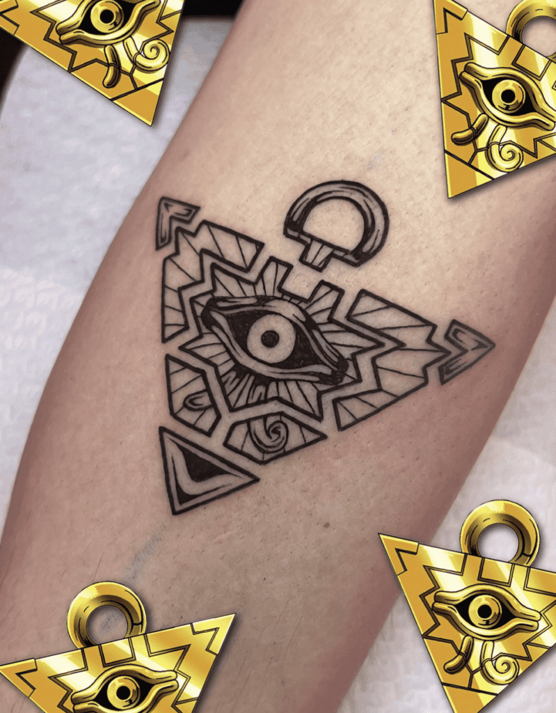 The Millennium Puzzle Pieces Yu-Gi-Oh! Tattoo