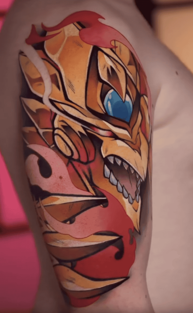 The Winged Dragon of Ra Claw Yu-Gi-Oh! Tattoo