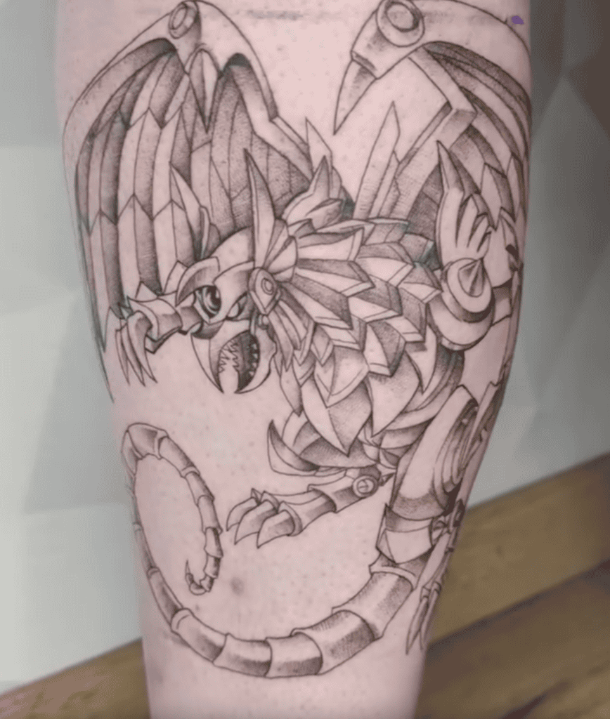 The Winged Dragon of Ra Fly Yu-Gi-Oh! Tattoo