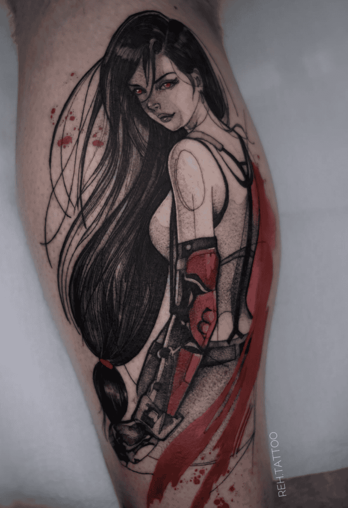 Tifa Lockhart Red Final Fantasy Tattoo