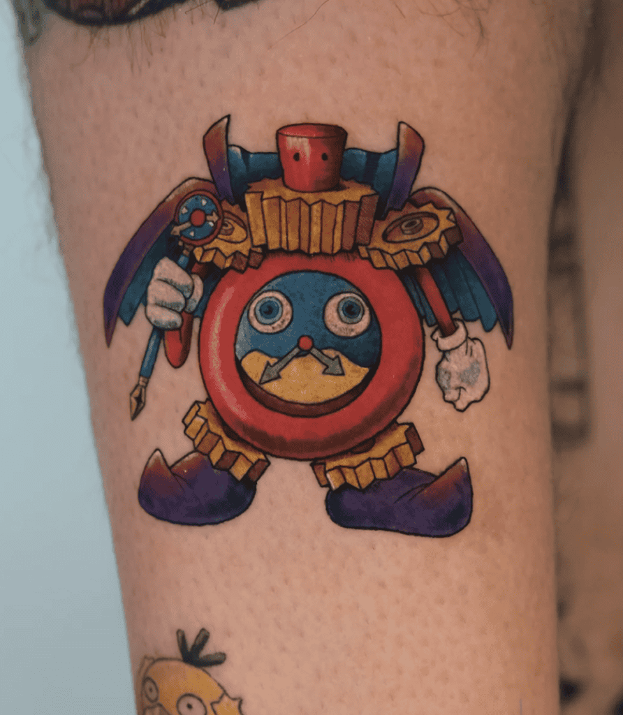 Time Wizard Classic Yu-Gi-Oh! Tattoo