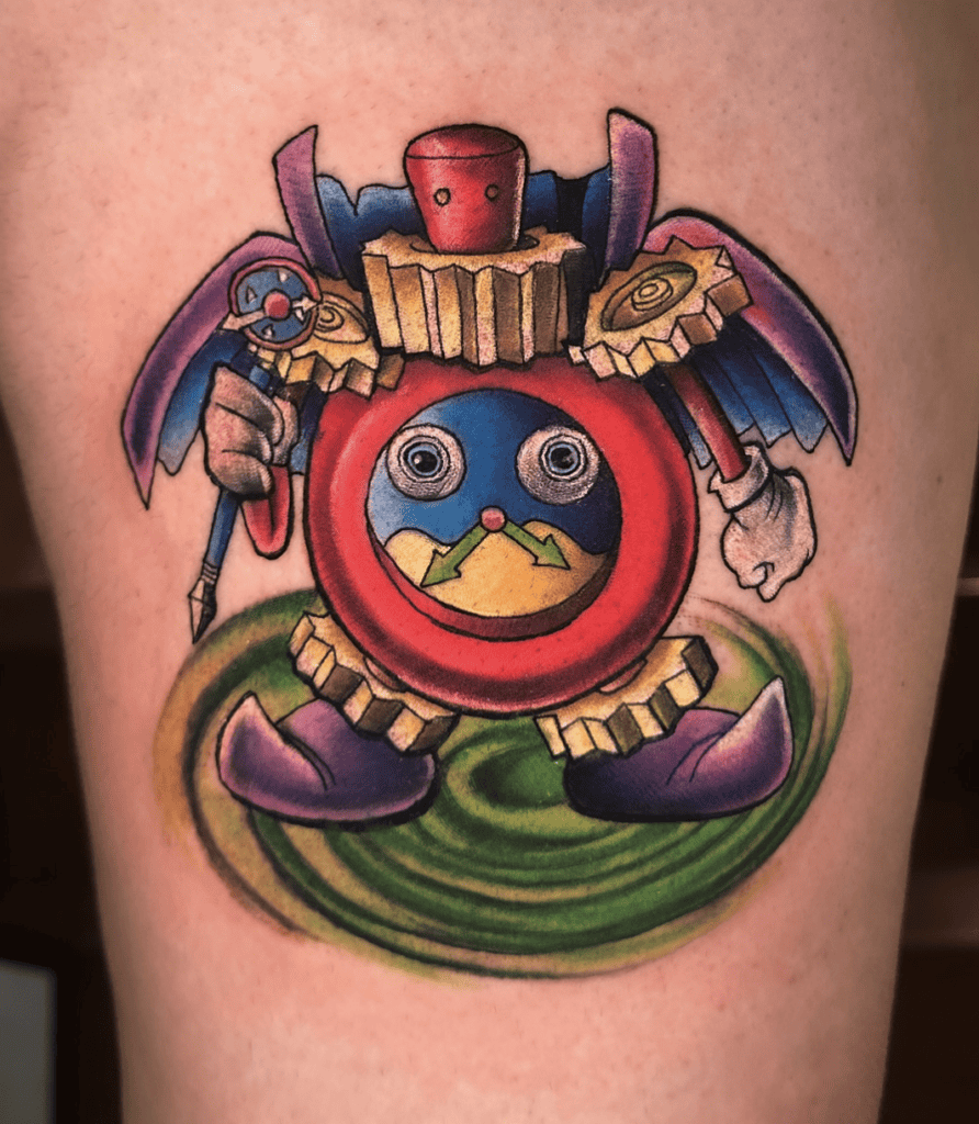Time Wizard Original Yu-Gi-Oh! Tattoo