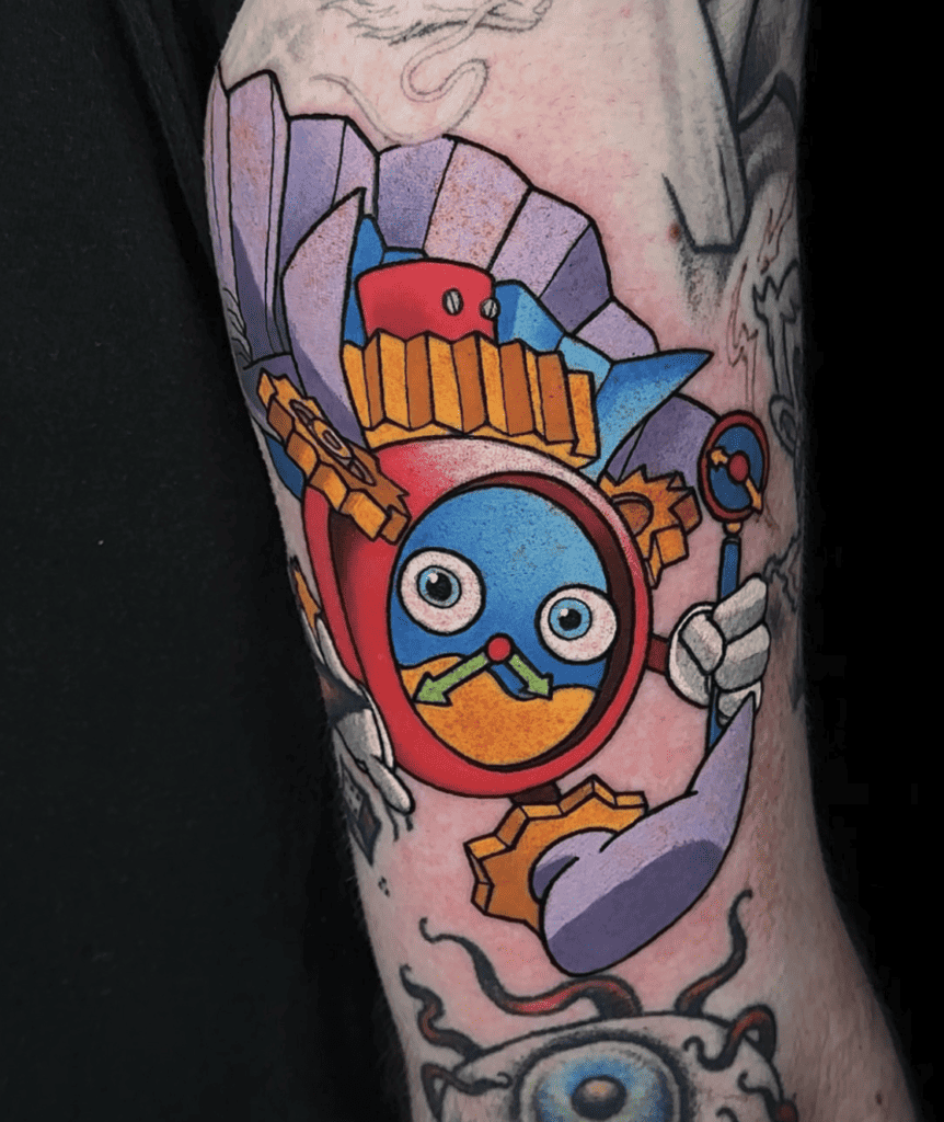 Time Wizard Yu-Gi-Oh! Tattoo