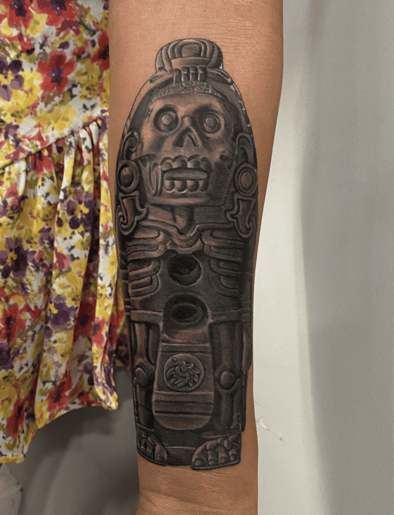 Tlahuizcalpantecuhtli Statue Aztec Mythology Tattoo