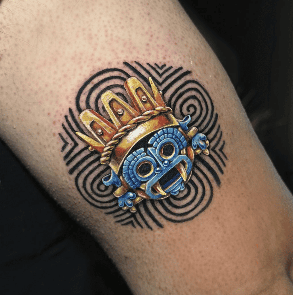 Tlaloc Aztec Mythology Tattoo