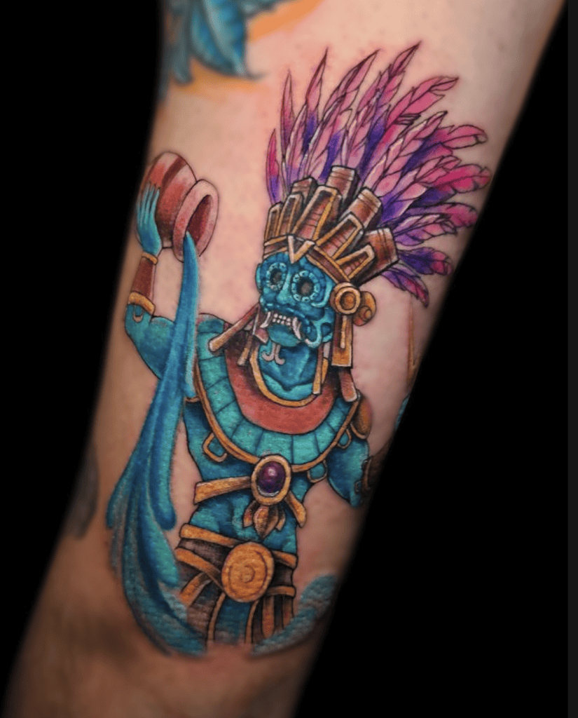 Tlaloc Water Aztec Mythology Tattoo