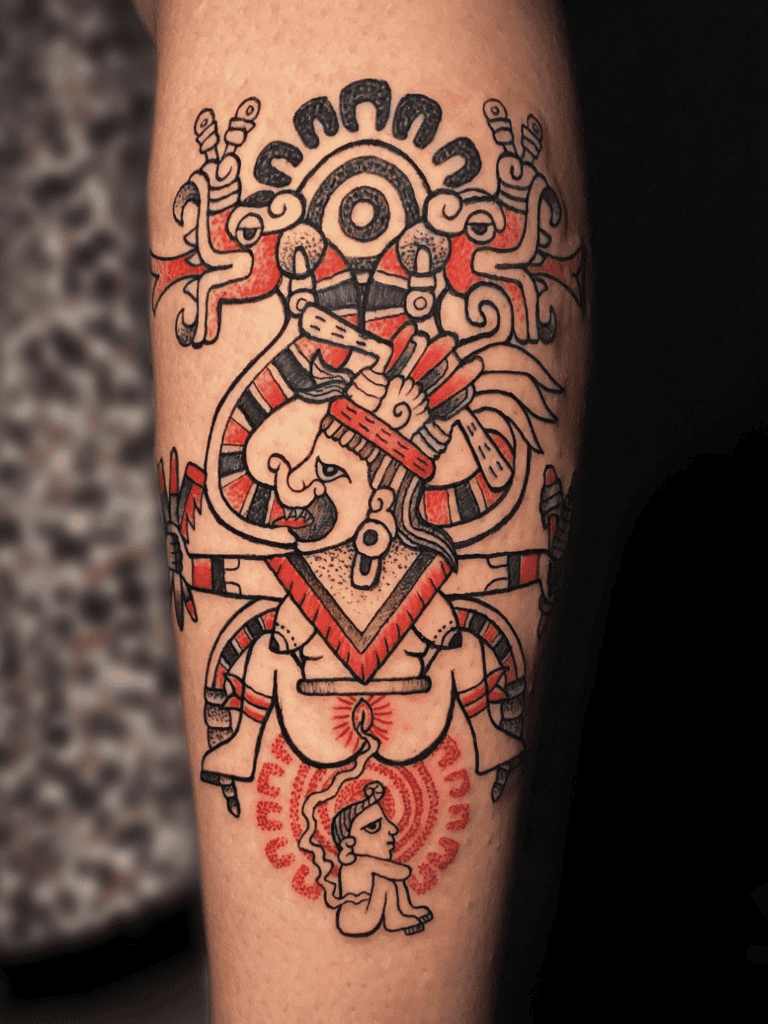 Tlazolteotl Birth Aztec Mythology Tattoo