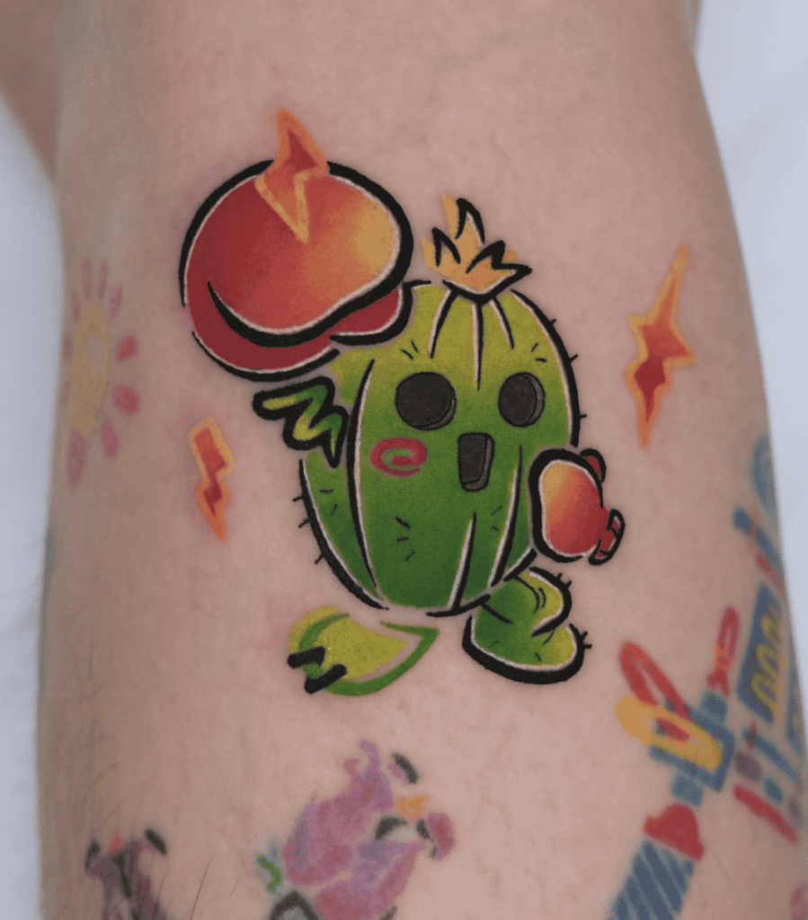 Togemon Cute Digimon Tattoo