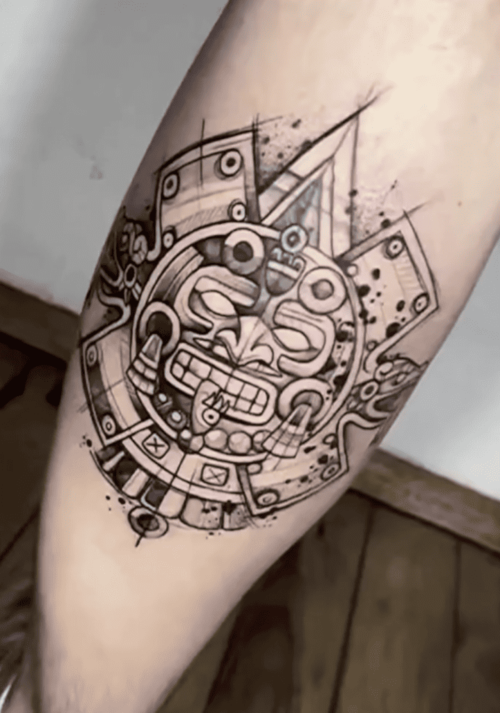 Tonatiuh Aztec Mythology Tattoo