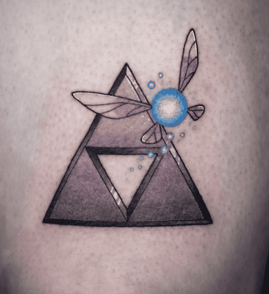 Triforce Fairy Legend of Zelda Tattoo